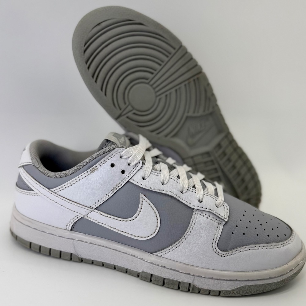 Nike Dunk Low Retro White Grey Mens 7, Womens 8.5 Low‎ Top Sneakers DJ6188-003